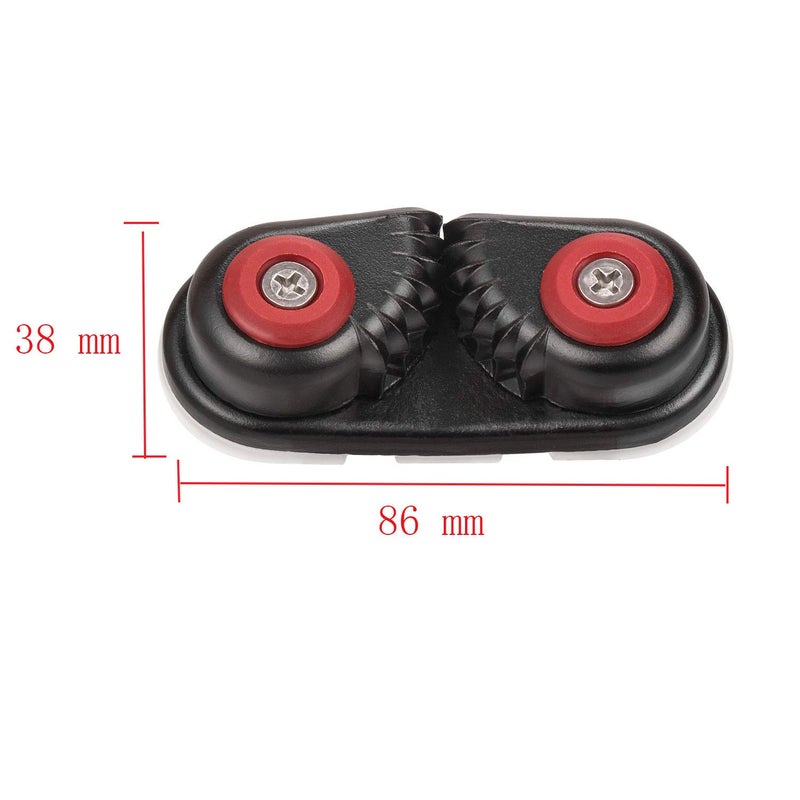 GANGUOLA Cam Cleat Ball Bearing Fast Entry Cam Cleat for Line Sizes Upto 5/8-Inch, Aluminum, Sailing Sailboat Kayak - Image 3